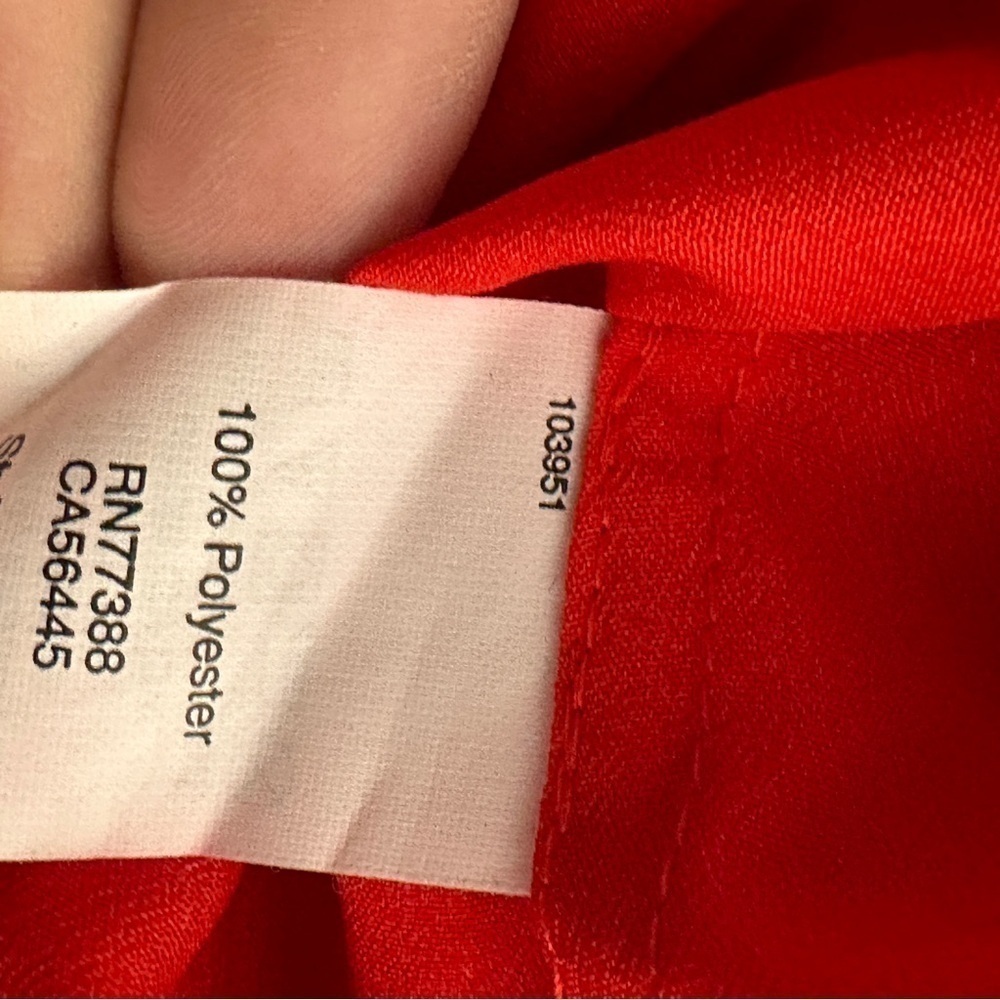 J. Crew Factory red lightweight blouse NWT small - Picture 7 of 7